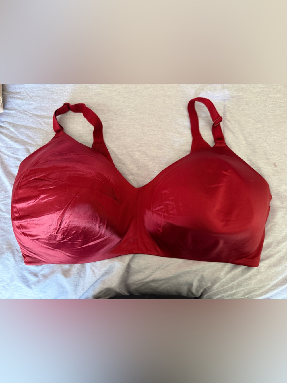 Seamless Burgundy Wireless T-Shirt Bra